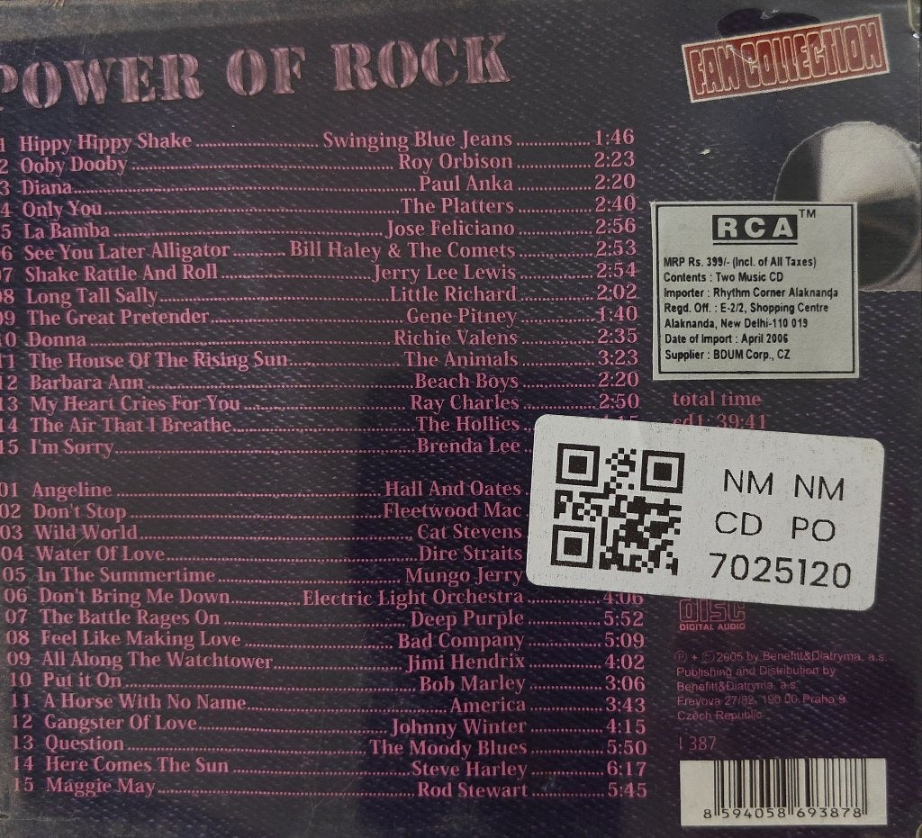 Various - Power of Rock: The Best Of Classic Rock Music (CD) (2)