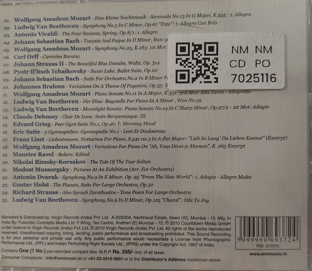 Various - 25 Greatest Classical Works (CD)