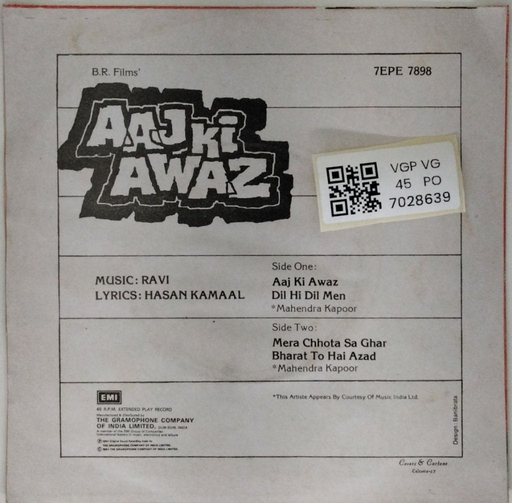 Ravi - Aaj Ki Awaz (45-RPM)