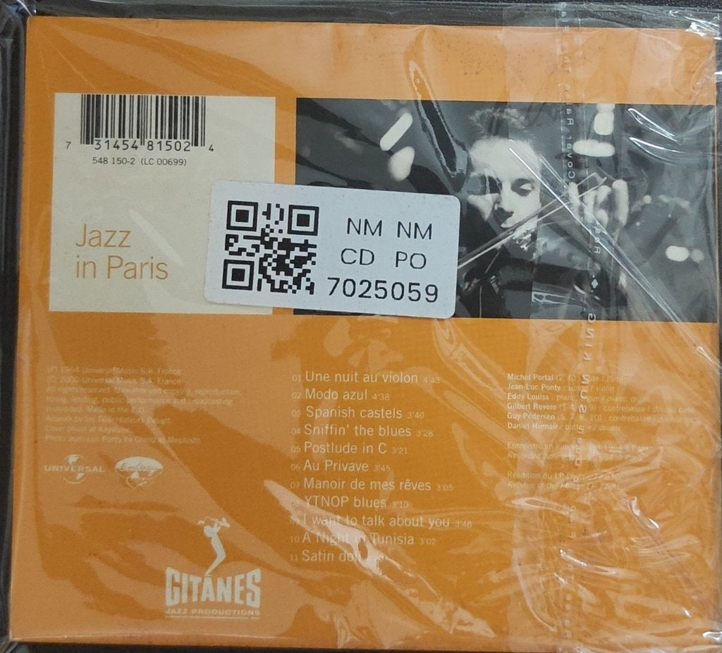 Jean-Luc Ponty - Jazz in Paris (CD)