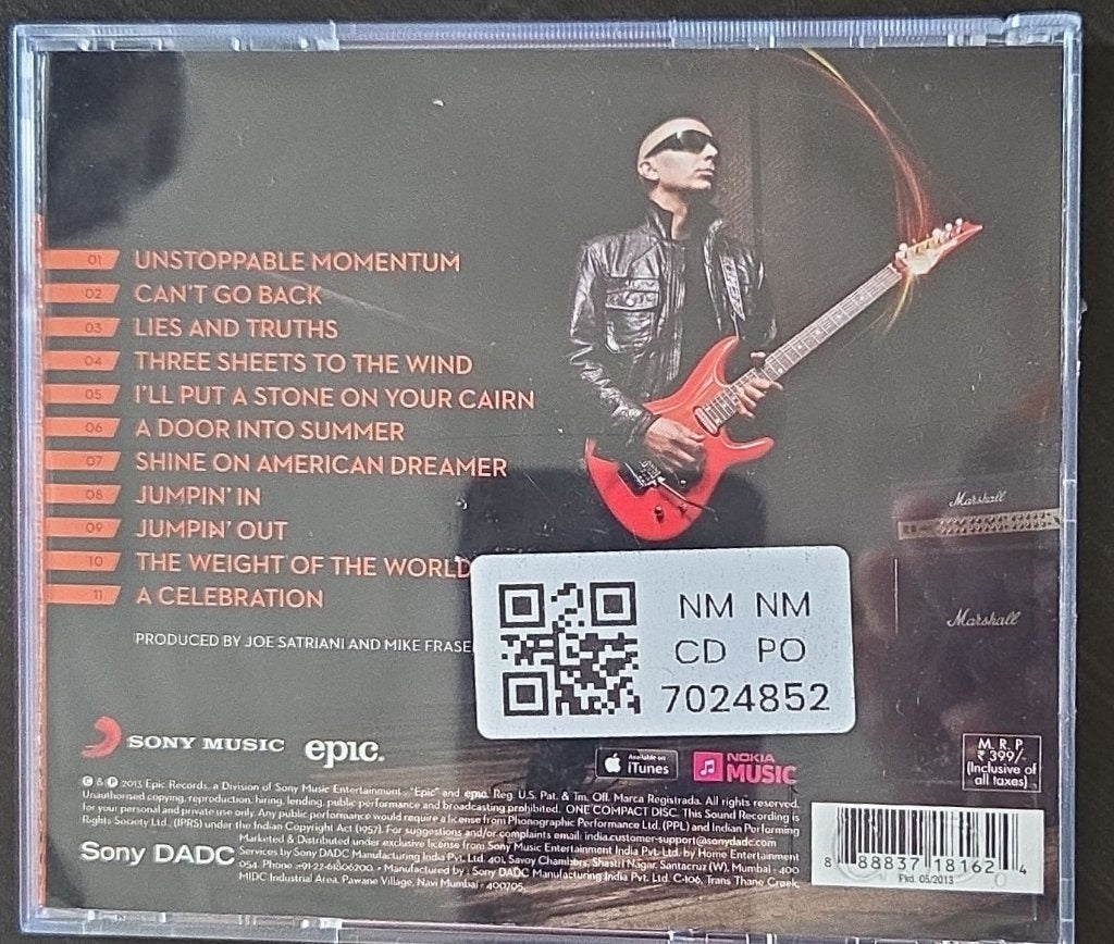 Joe Satriani - Unstoppable Momentum (CD)