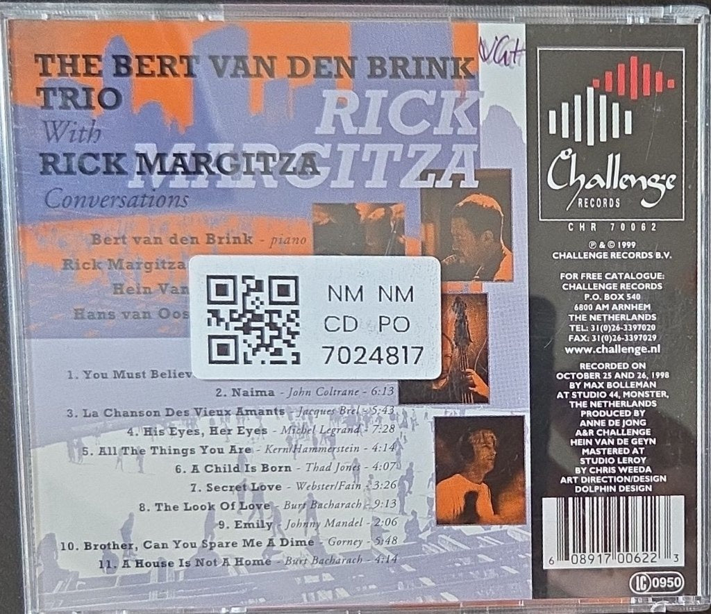 Bert van den Brink Trio, Rick Margitza - Conversations (CD)