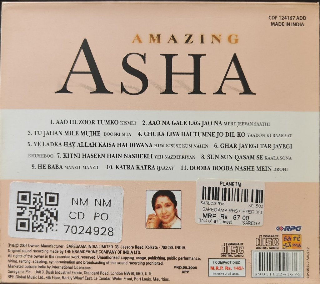 Asha Bhosle - Amazing Asha (CD)