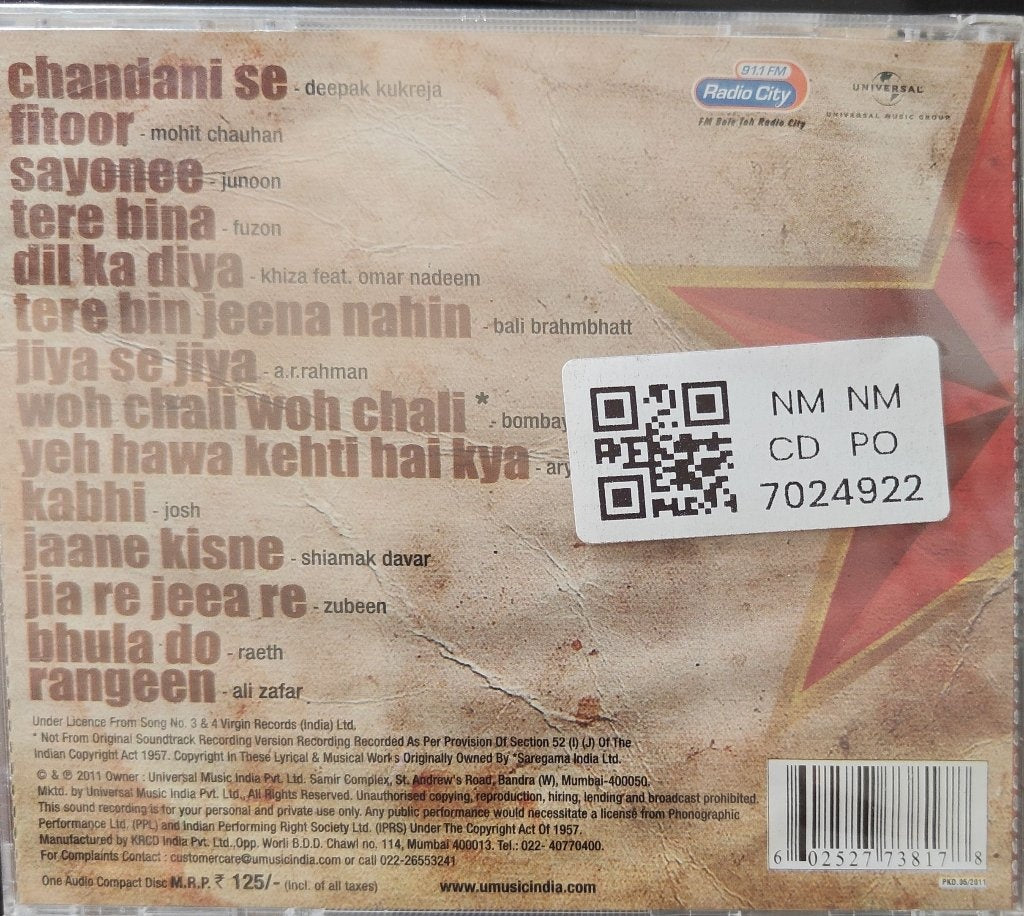 A.R.Rahman, Junoon, Mohit Chauhan, Fuzon, Omar Nadeem - Singing Superstar (CD)