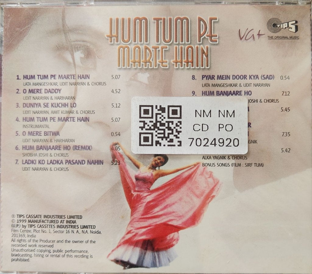 Uttam Singh - Hum Tum Pe Marte Hain (CD)