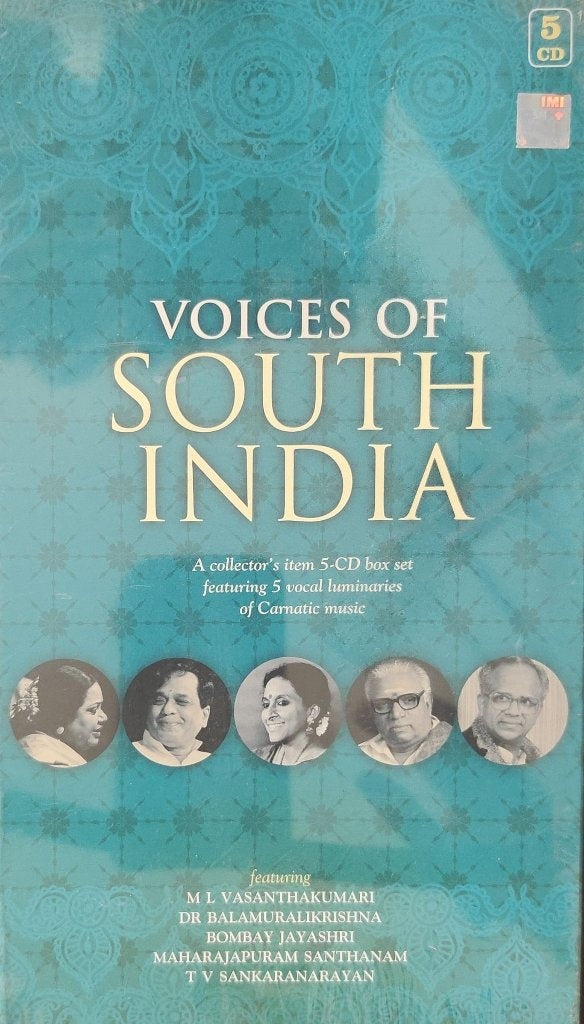 M L Vasanthakumari, Dr Balamuralikrishna, Bombay Jayashri, Maharajapuram Santhanam, T V Sankaranarayanan - Voices of South India (CD) (5)