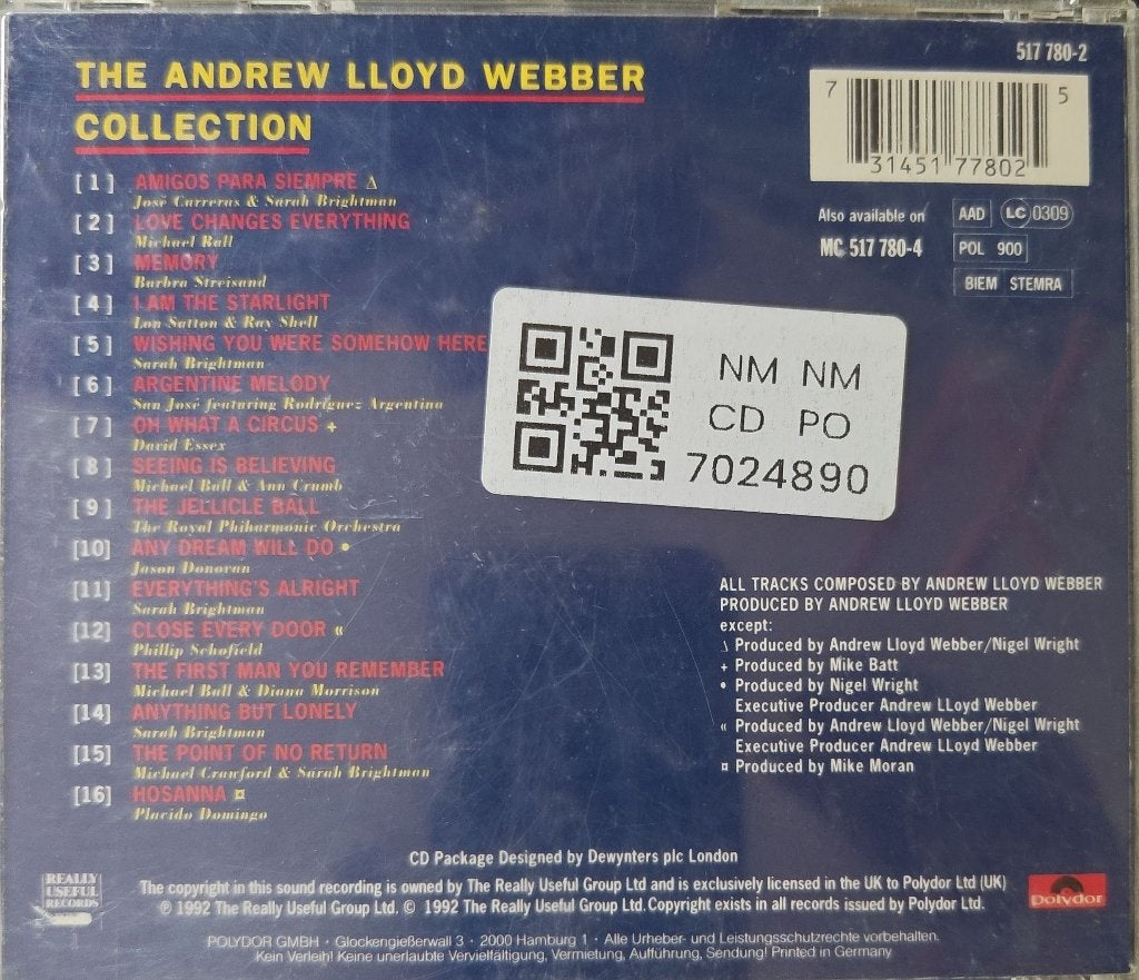 Andrew Lloyd Webber - The Andrew Lloyd Webber Collection (CD)