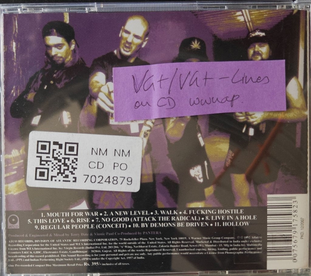 Pantera - Vulgar Display of Power (CD)
