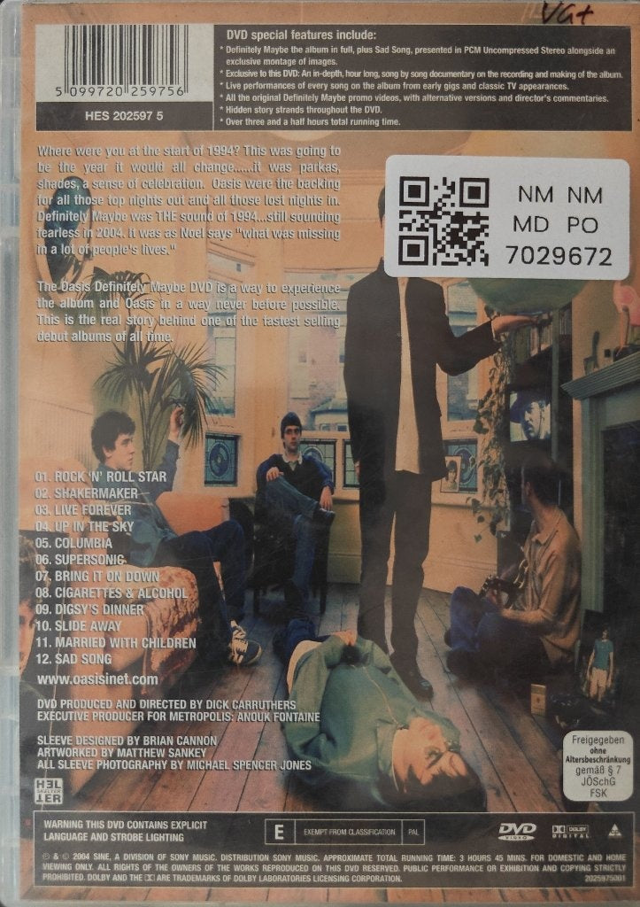 Oasis - Definitely Maybe (Music-DVD)