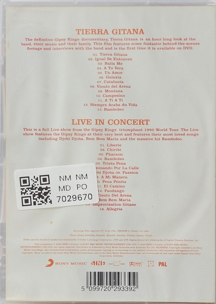 Gipsy Kings - Tierra Gitana & Live In Concert (Music-DVD)