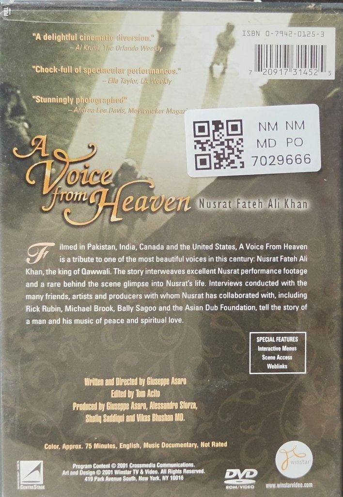 Nusrat Fateh Ali Khan - A Voice from Heaven (Music-DVD)
