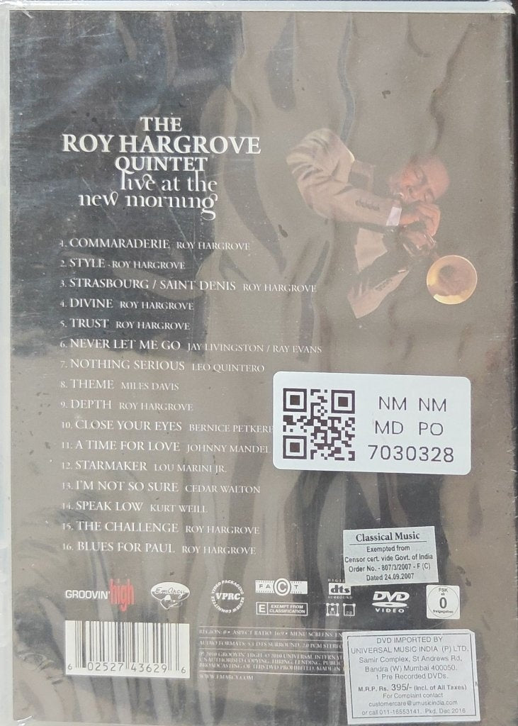 Roy Hargrove Quintet - Live at the New Morning (Music-DVD)