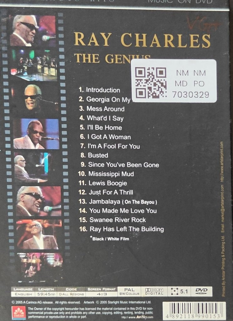 Ray Charles - Most Famous Hits - The Genius (Music-DVD)