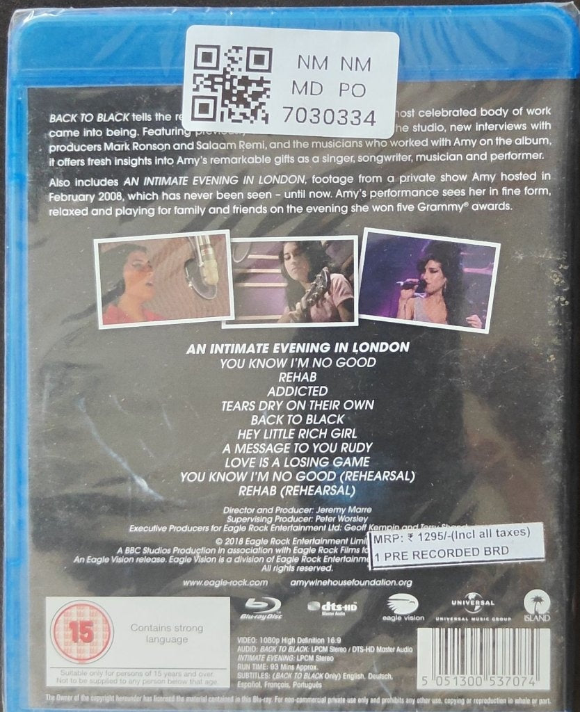 Amy Winehouse - Back to Black (Blu-ray Disc) (Music-DVD)
