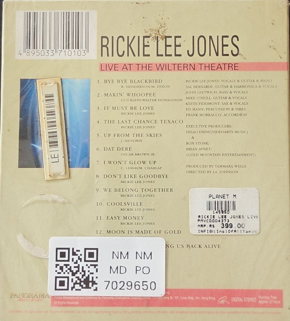 Rickie Lee Jones - Live at the Wiltern Theatre (VCD) (Music-DVD)