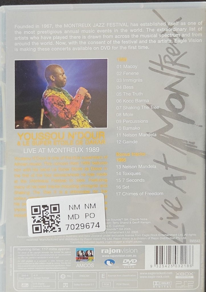 Youssou N'Dour, Le Super Etoile de Dakar - Live at Montreux 1989 (Music-DVD)