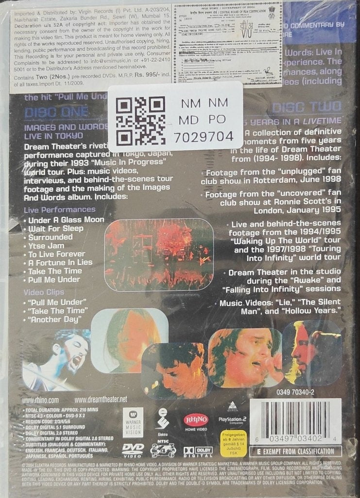 Dream Theater - Double Feature: Images and Words Live in Tokyo / 5 Years in a Livetime (Music-DVD) (2)