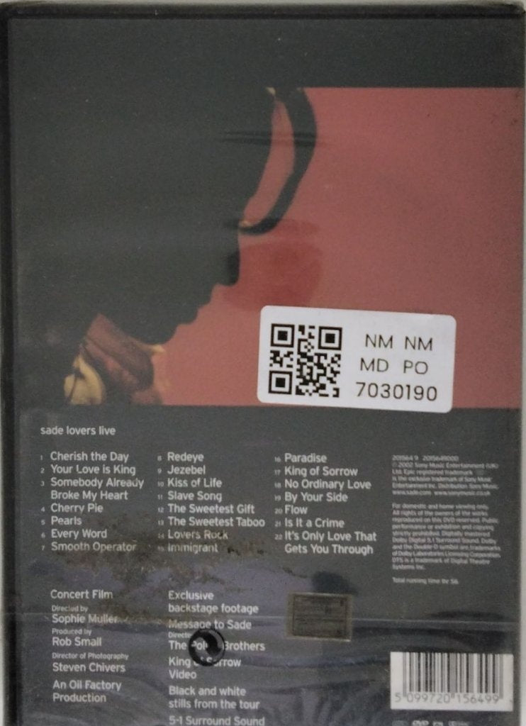 Sade - Lovers Live (Music-DVD)