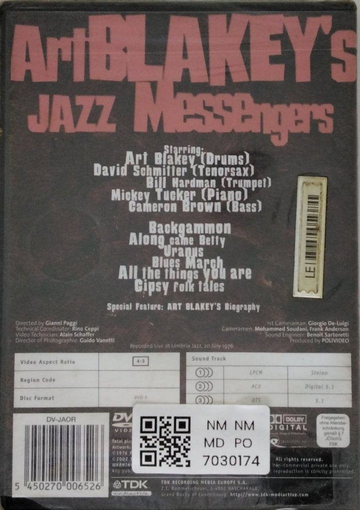 Art Blakey - Art Blakey's Jazz Messengers (Music-DVD)