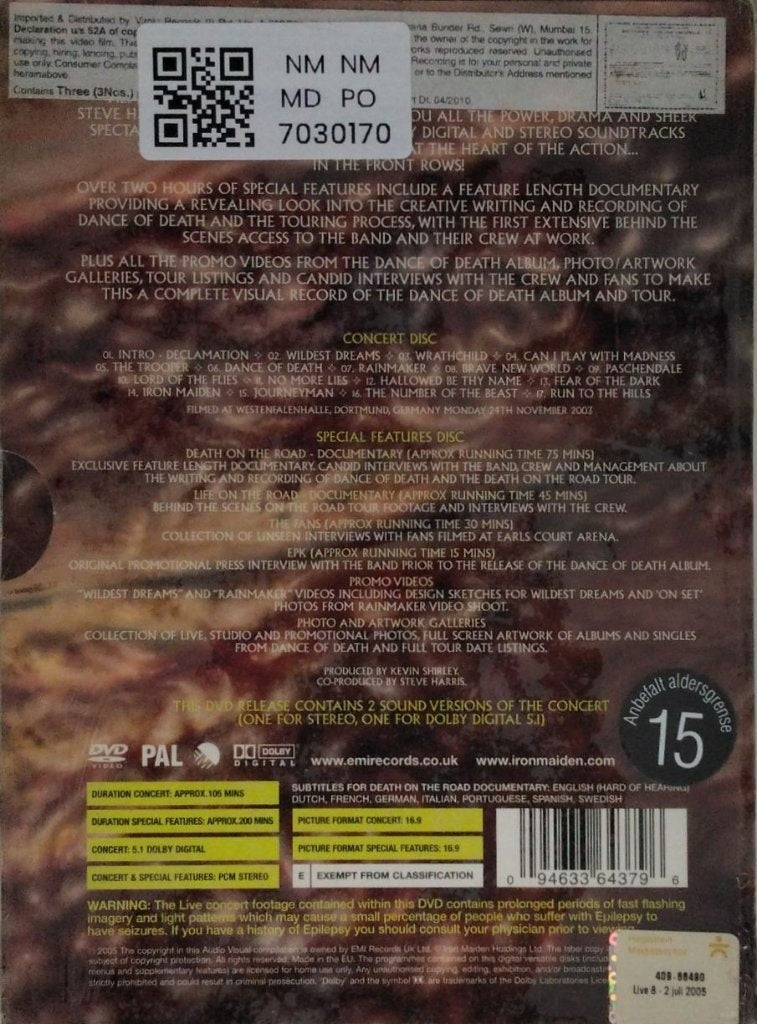 Iron Maiden - Death on the Road (Music-DVD) (3)
