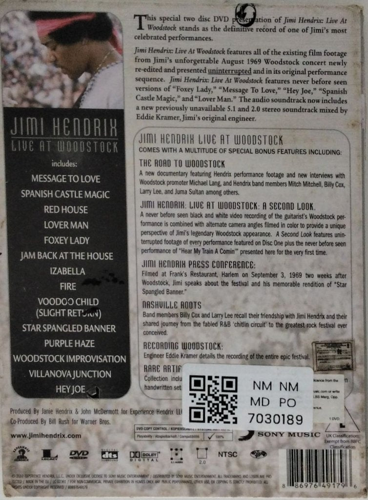 Jimi Hendrix - Live at Woodstock (Music-DVD) (2)