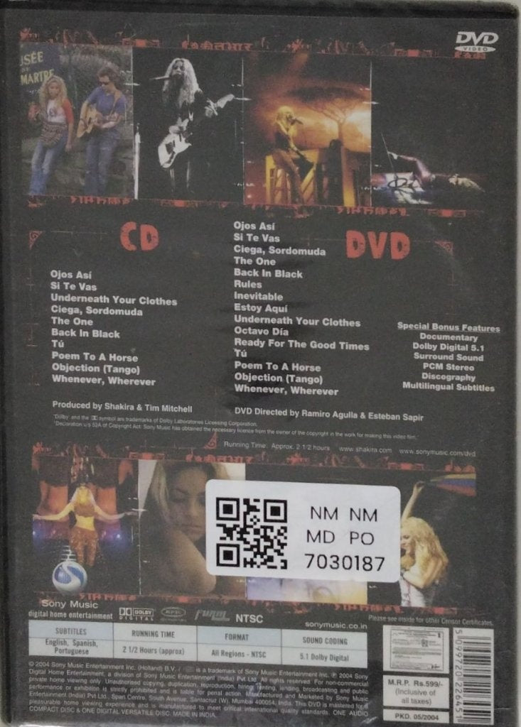Shakira - Live & Off the Record (Music-DVD)