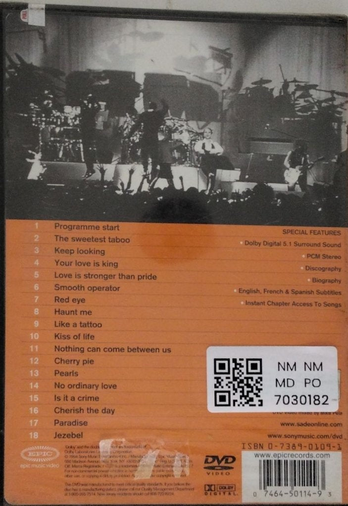 Sade - Sade Live (Music-DVD)