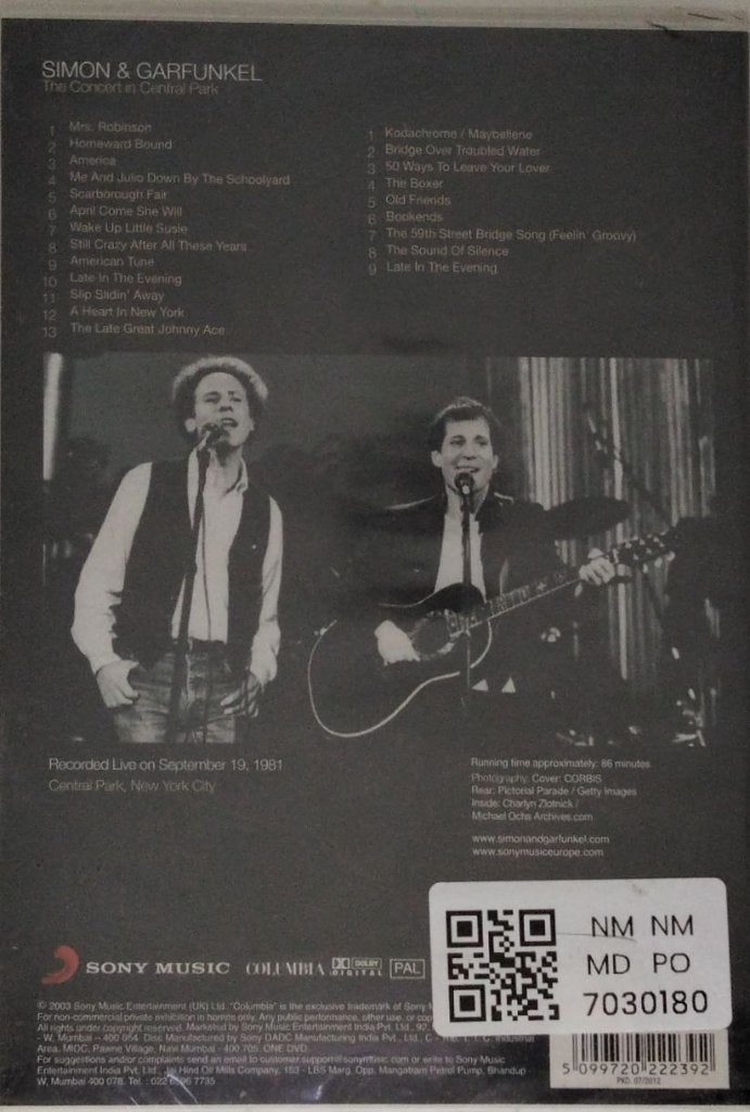 Simon & Garfunkel - The Concert in Central Park (Music-DVD)