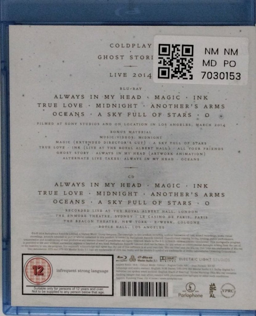 Coldplay - Ghost Stories Live 2014 (Blu-ray) + (CD) (Music-DVD)