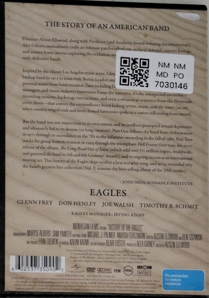 Eagles - History of the Eagles (Music-DVD)