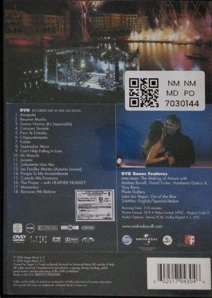 Andrea Bocelli - Under The Desert Sky (Music-DVD)