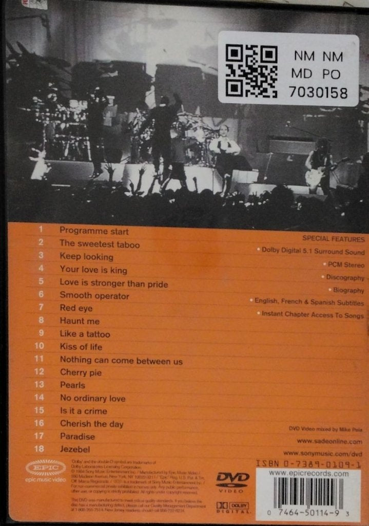 Sade - Sade Live (Music-DVD)
