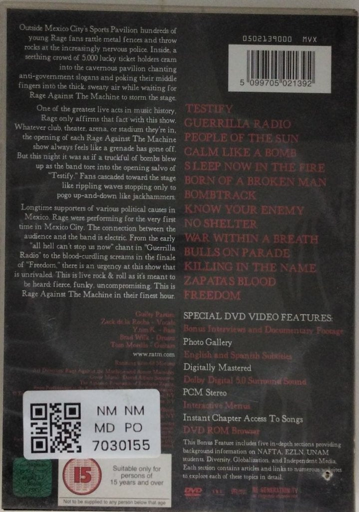 Rage Against the Machine - The Battle of Mexico City (Music-DVD)
