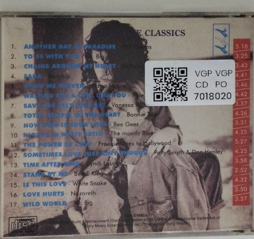 Various - VALENTINE CLASSICS VOL. No. 2 (CD)