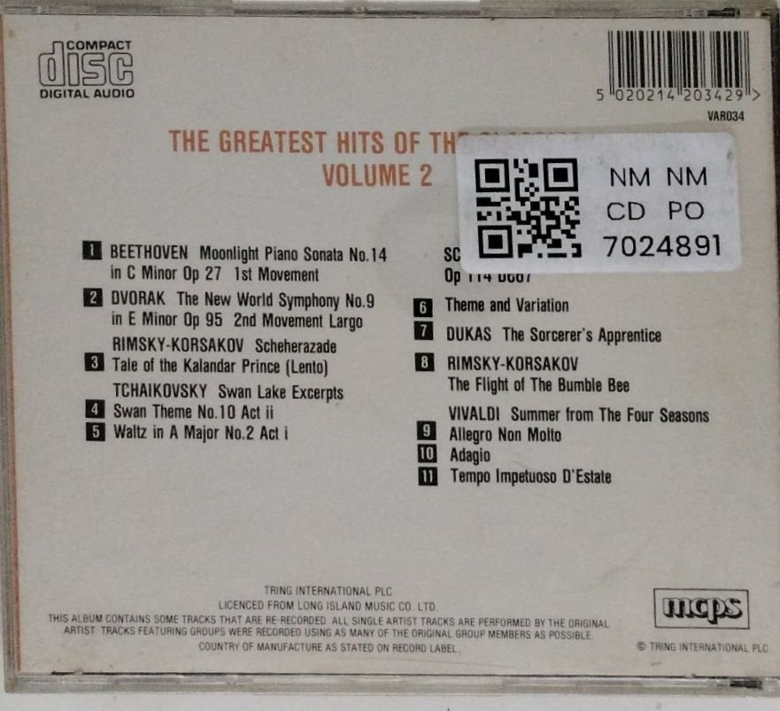 Various - Greatest Hits of the Classics Volume 2 (CD)