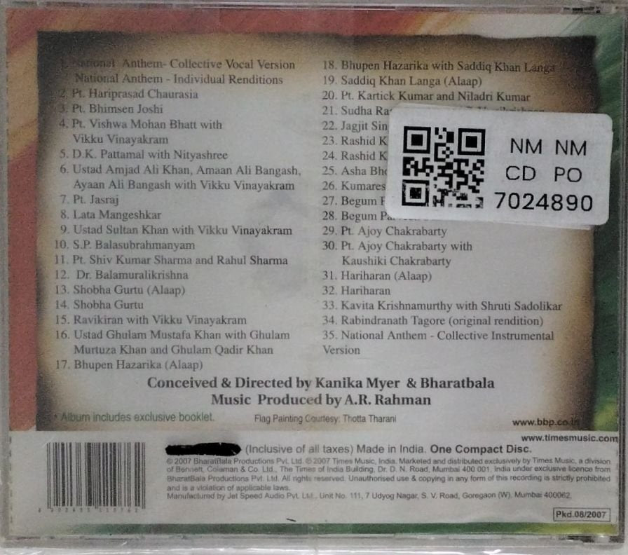 A.R. Rahman - Jana Gana Mana (CD)