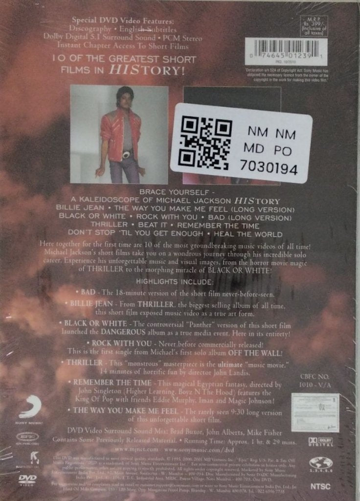 Michael Jackson - Video Greatest Hits - HIStory (Music-DVD)