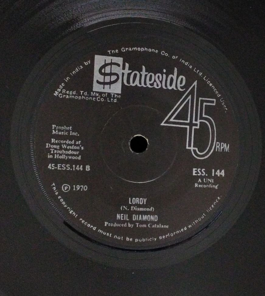 Neil Diamond - Cracklin' Rosie / Lordy (45-RPM)