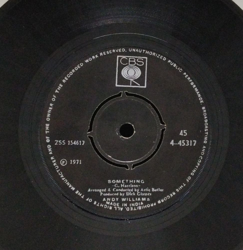 Andy Williams - Something / (Where Do I Begin) Love Story (45-RPM)