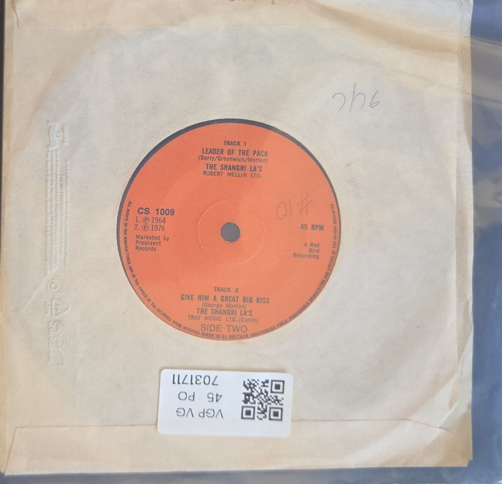 The Shangri-La's - Leader of the Pack (45-RPM)