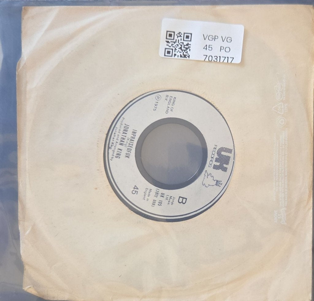 Jonathan King - Una Paloma Blanca (White Dove) (45-RPM)