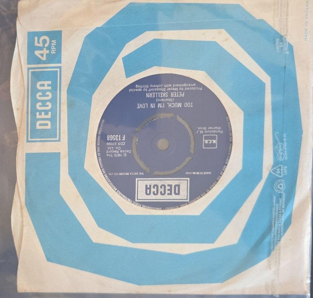 Peter Skellern - Too Much I'm In Love / Hold On To Love (45-RPM)