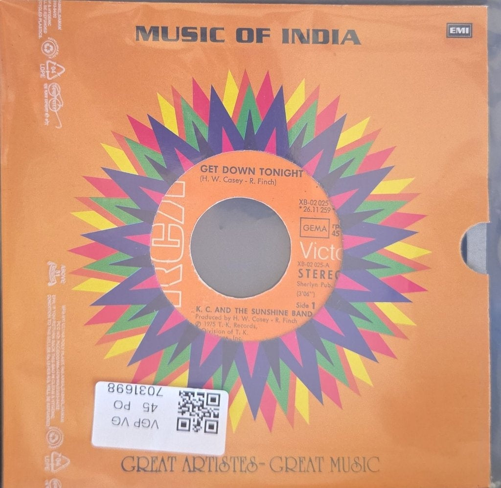 K. C. And The Sunshine Band - Get Down Tonight (45-RPM)