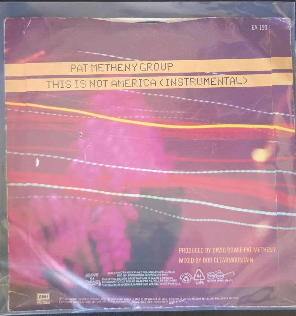 Pat Metheny Group - This Is Not America (Instrumental) (45-RPM)