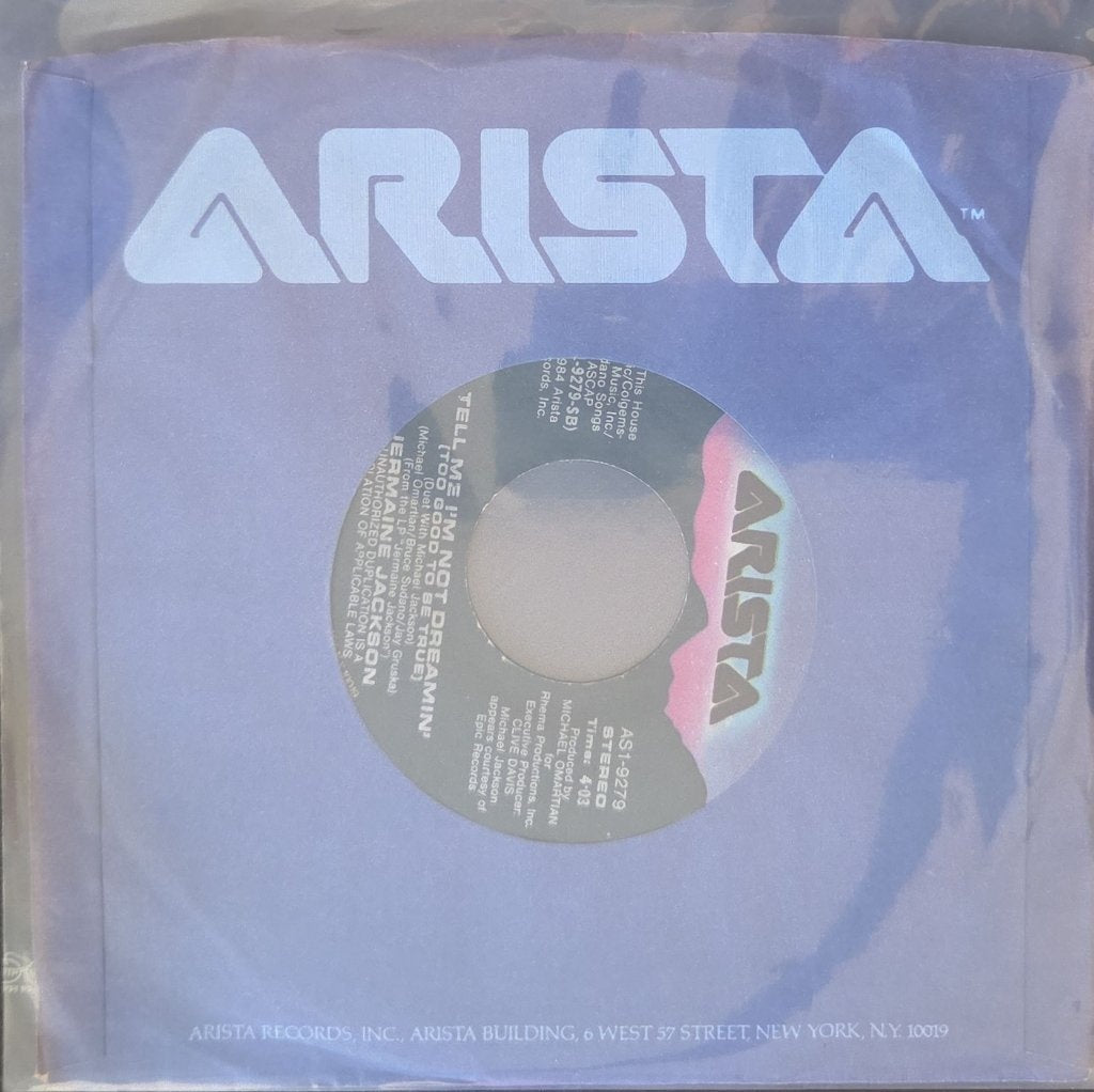 Jermaine Jackson - Tell Me I'm Not Dreamin' (Too Good to Be True) (45-RPM)