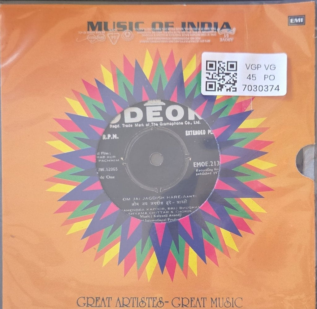 Kalyanji Anandji - Purab Aur Pachhim (45-RPM)