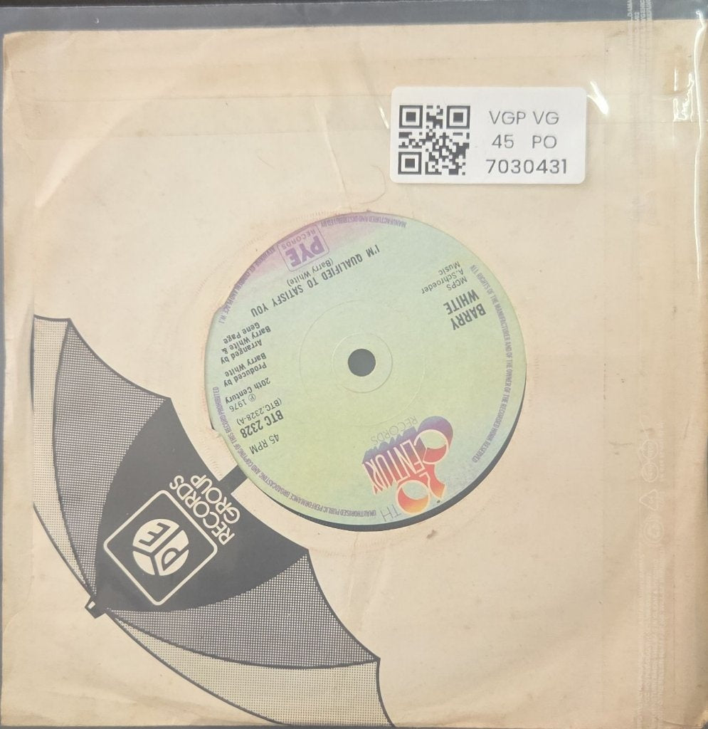 Barry White - I'm Qualified to Satisfy You (45-RPM)