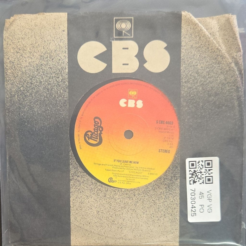 Chicago - If You Leave Me Now / Together Again (45-RPM)