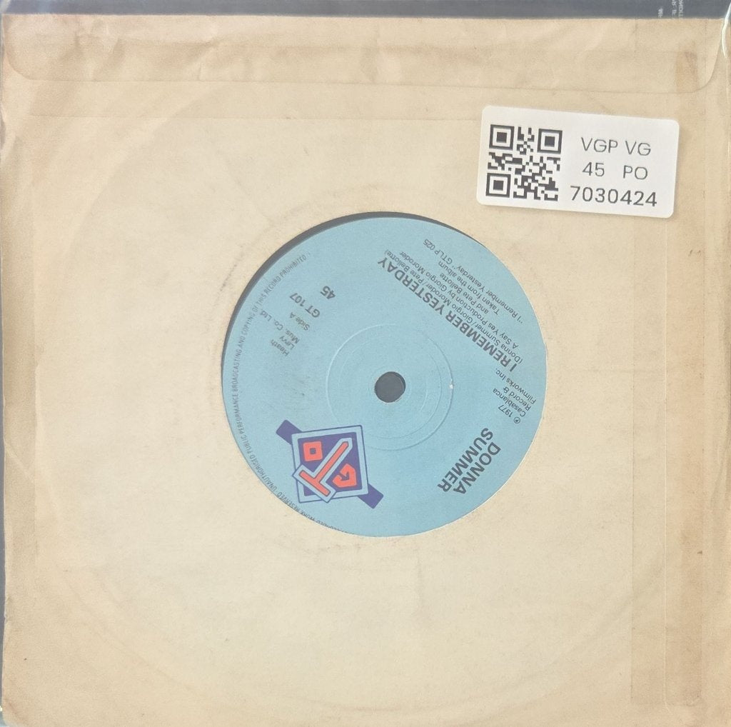 Donna Summer - Spring Affair / Summer Yesterday (45-RPM)