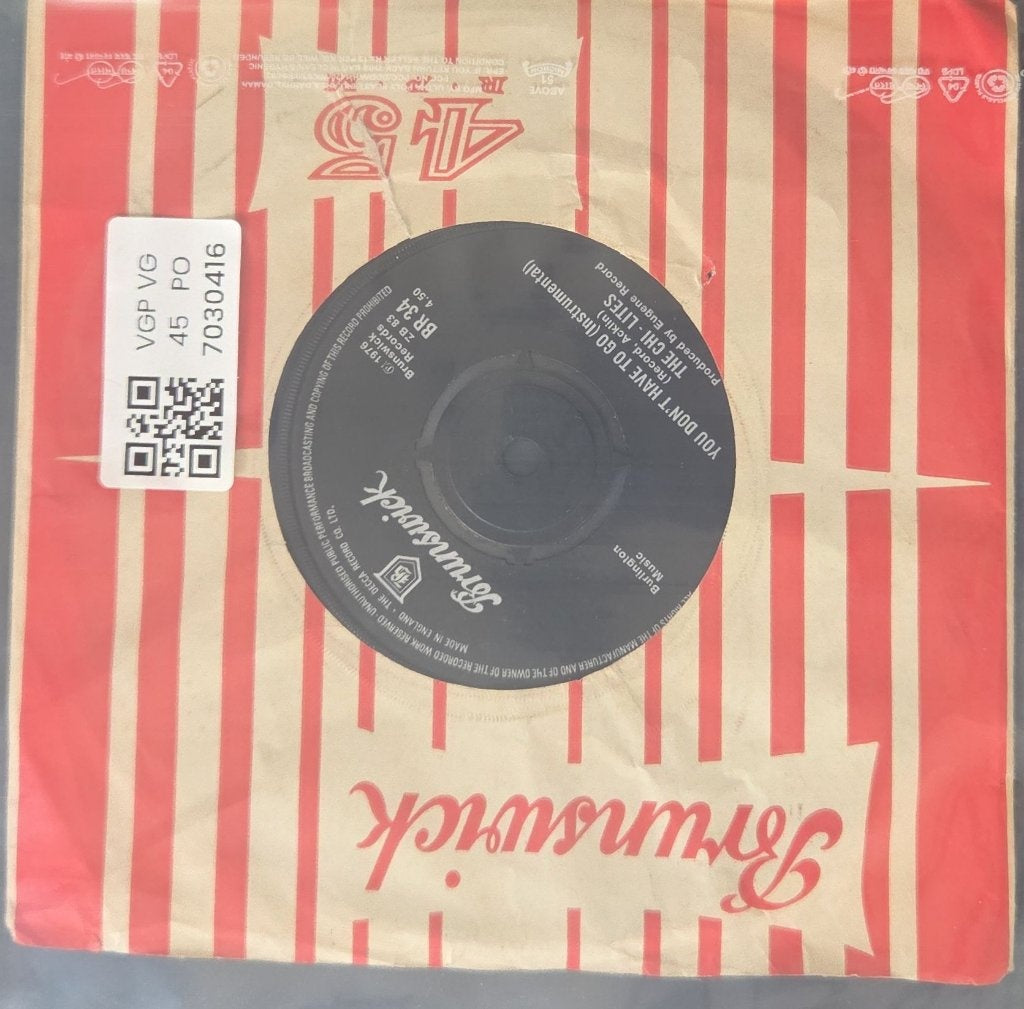 The Chi-Lites - You Don't Have to Go (45-RPM)